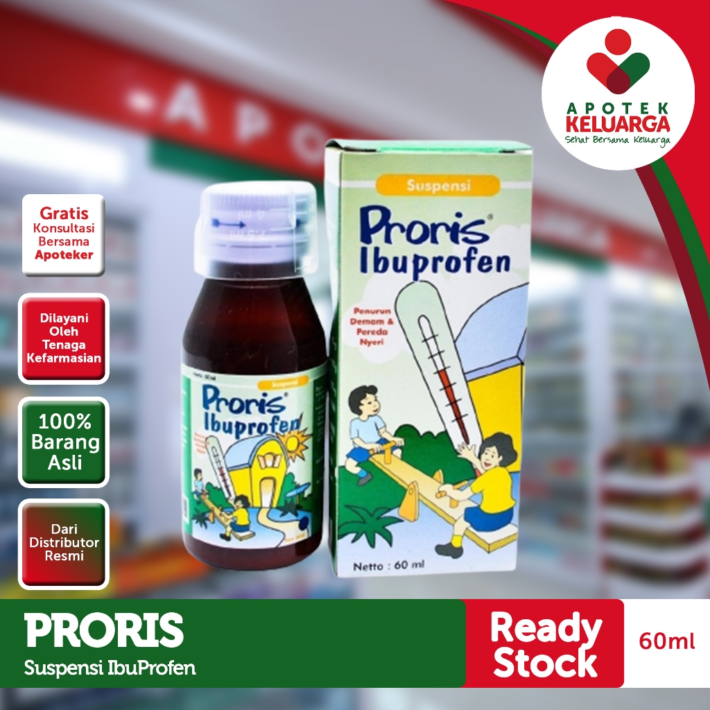 Proris Suspensi 60 ml #syrup demam #demam anak #obat demam #sakit gigi anak