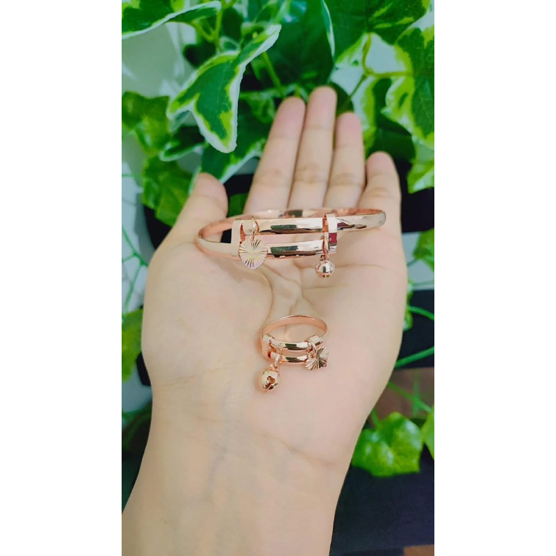 Set perhiasan wanita gelang dan cincin KARO DEWASA