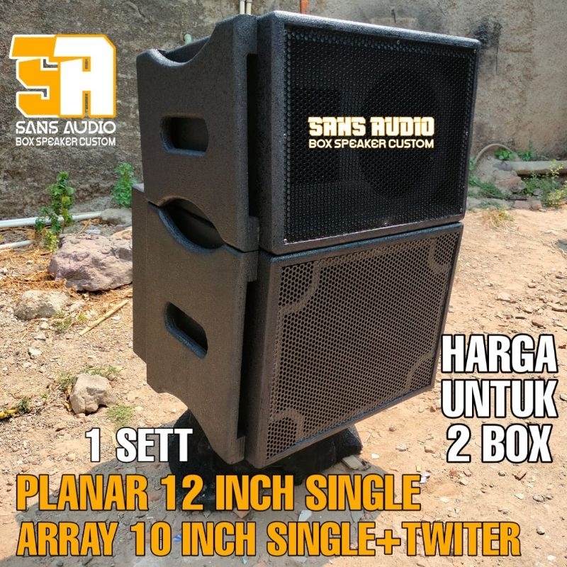 1 set box speaker planar 12 inch array 10 inch