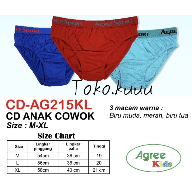 Celana Dalam Anak Cowok Agree Sport AG215KL