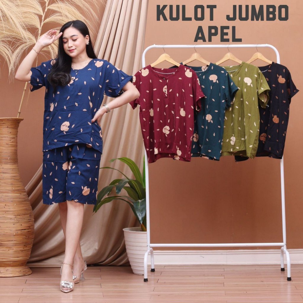 Daster kulot jumbo apel / Daster jumbo / Daster murah
