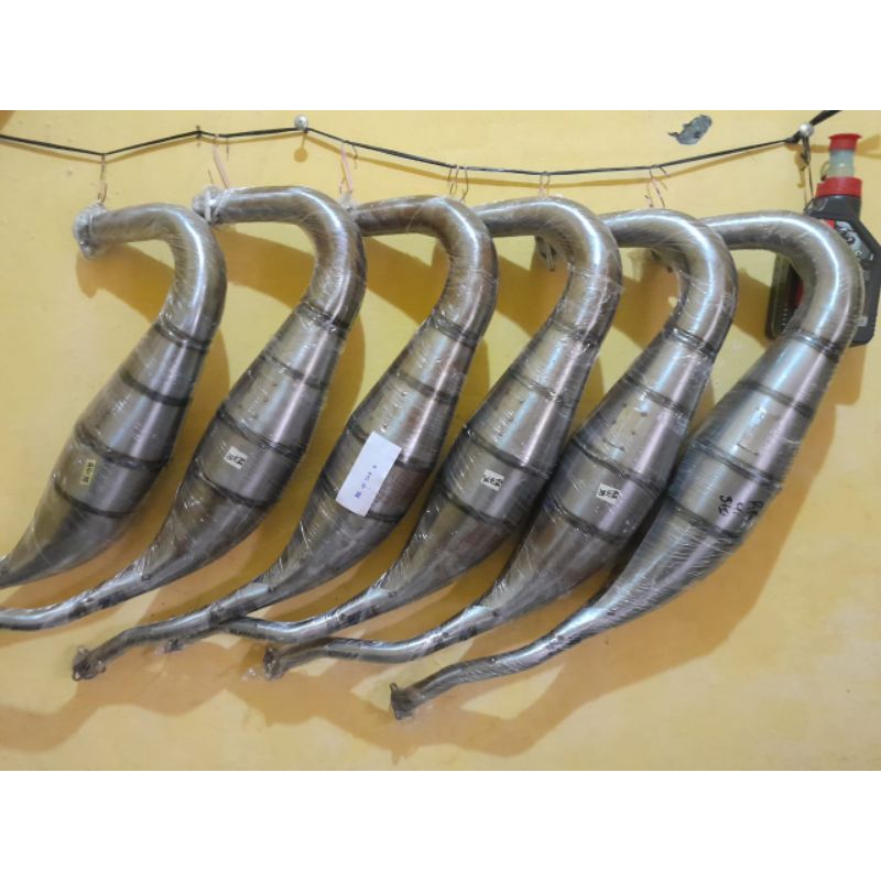 knalpot /chember RS-1 Ninja R dan RR perut 40 dan 41 stinger 26  dan 28 free stiker kabel ground