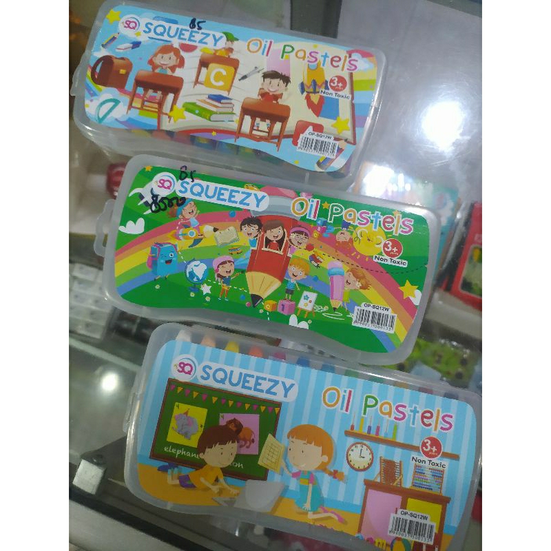 

CRAYON SQUEZZY..WARNA CERAH ISI 12 PCS