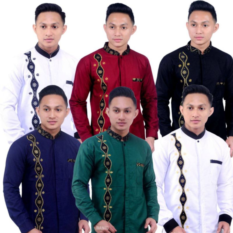 BAJU KOKO MUSLIM PRIA TERBARU 2022 BAJU KOKO LENGAN PANJANG TERLARIS BAJU KOKO PRIA MUSLIM TERLARIS 