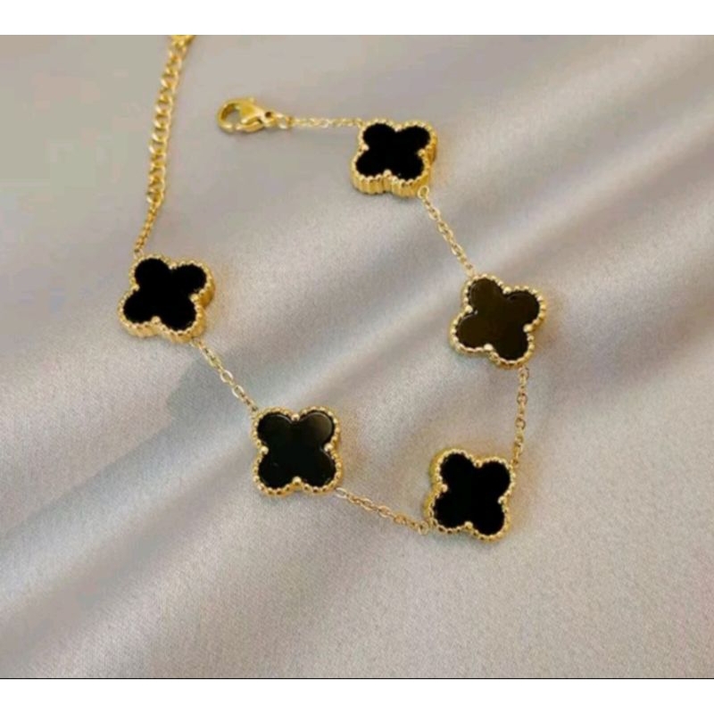 New viral/Gelang Titanium Wanita Trending Anti karat  /Asli ORI import Korea original/Gelang Tangan 