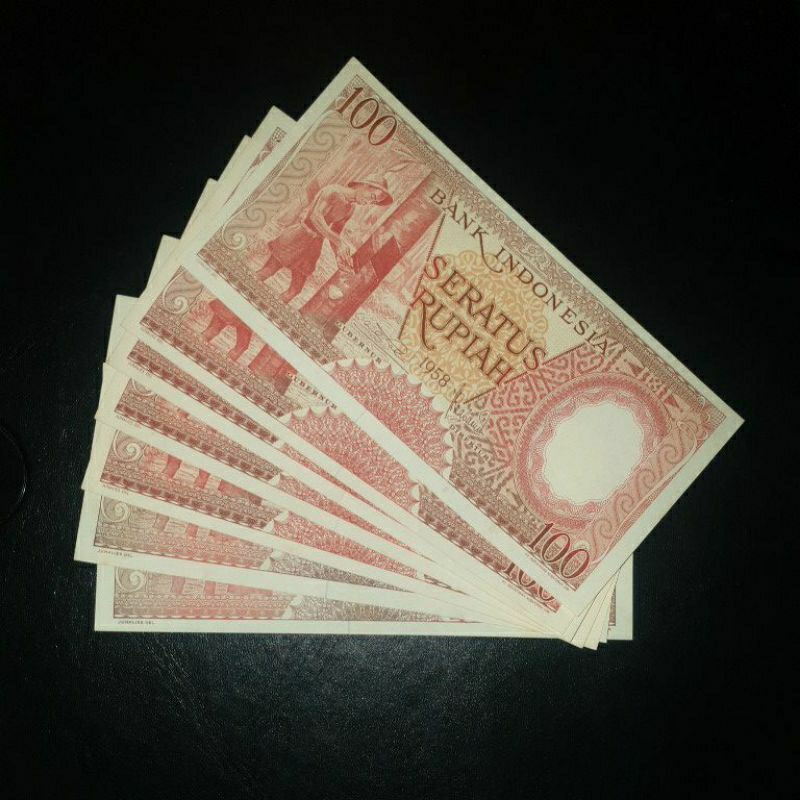 Uang Kuno Seri Pekerja Pecahan 100 Rupiah Gress Aunc-UNC