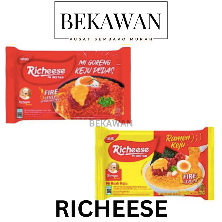 

RICHEESE Mi Instan PEDAS KEJU Kuah Goreng Ramen