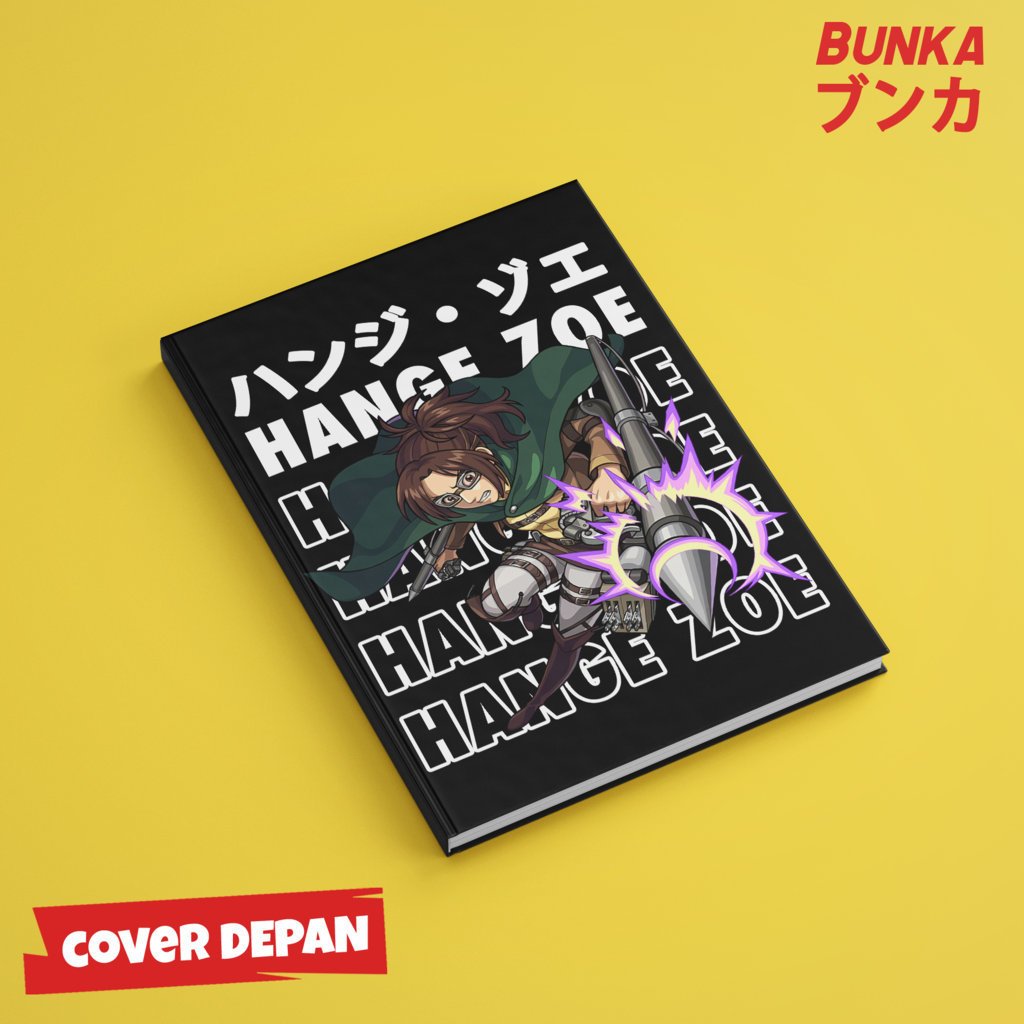 

Note Book Aesthetic Anime Shingeki no Kyojin Attack on Titan SNK AOT Hange Zoe Design Hardcover A5 Buku Tulis Catatan Notes Agenda Planner Jurnal vintage buku catatan story book kado anniversary valentine cowok cewek murah