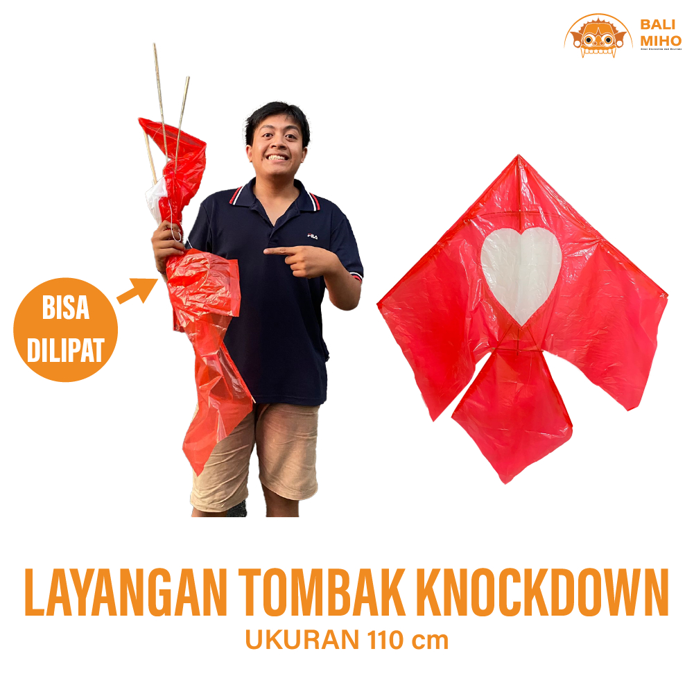 Layangan Tombak Knockdown - Layangan Tombak Mini - Layangan Love - Layangan Bali - Layangan Pinguin 