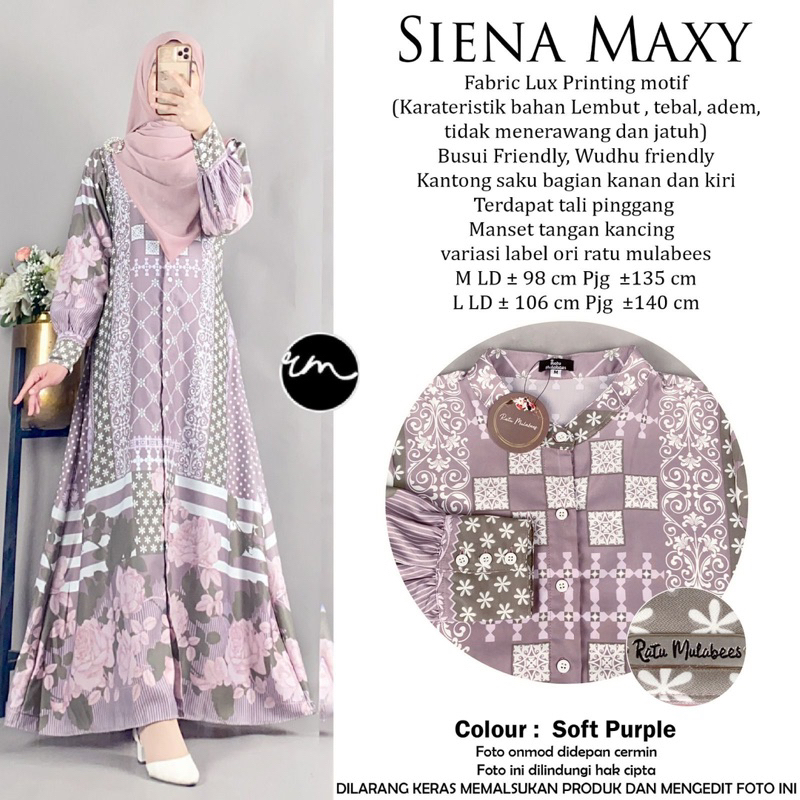 Siena Maxy dress Couple by RATU MULABEES| Muslim | Muslimah | Set Couple | Koko |