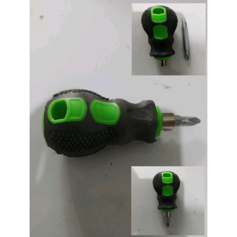 OBENG MINI - Obeng pendek Plus Min | Obeng Cebol +- | Obeng 2 way