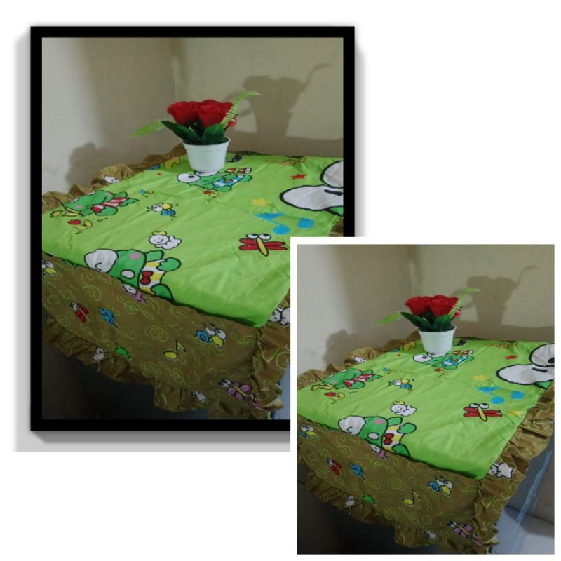 TUTUP KULKAS / TAPLAK KULKAS RENDA MOTIF KEROPI