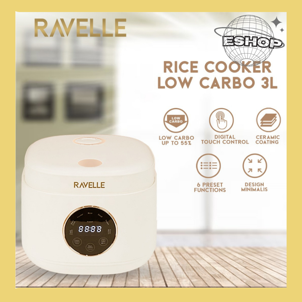 Ravelle penanak nasi digital rice cooker low carbo