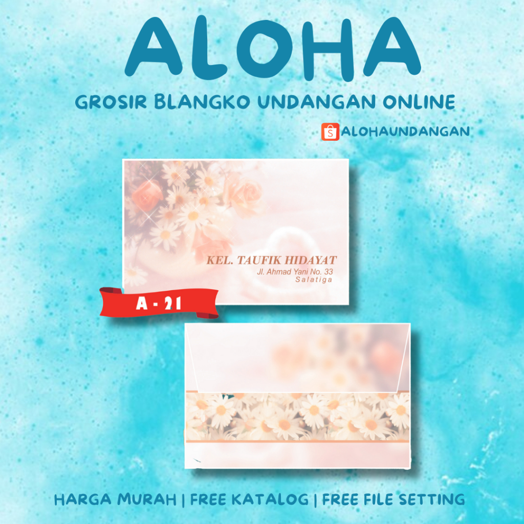

AMPLOP KONDANGAN NIKAH FALAH A 21 50 PCS UKURAN KECIL | Aloha Undangan