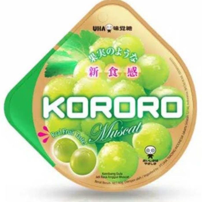 

Uha Kororo Muscat Jelly Candy / Permen Jeli Rasa Anggur Muscat 40 gr