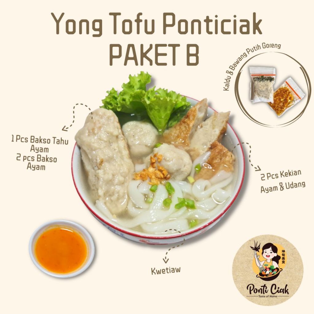 

Yong Tofu Homemade Paket B - Bakso Tahu Frozen - Tahu Bakso Ayam - Kekian Ayam Udang