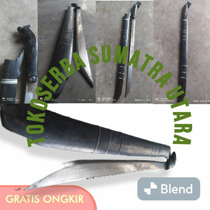 Pajangan Dinding Pisau Panjang 64cm×17cm×5mili Buatan Lokal Cod Medan Sumatra Utara