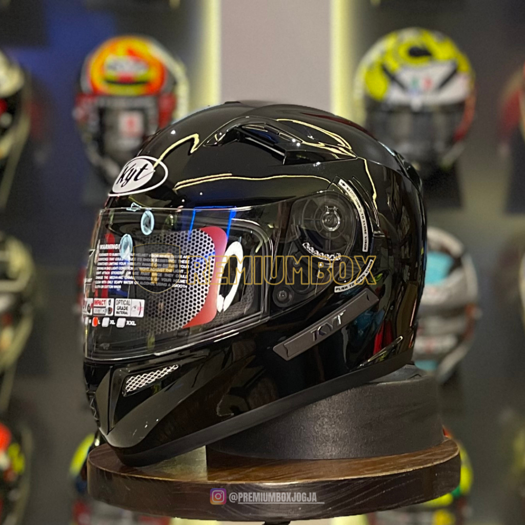 HELM KYT K2 RIDER Solid Black Metalic | k2 rider black metallic / FULL FACE / POLOS HITAM