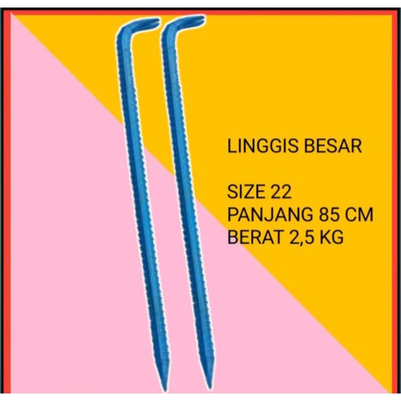 Linggis Ulir Jumbo Besar dan Panjang