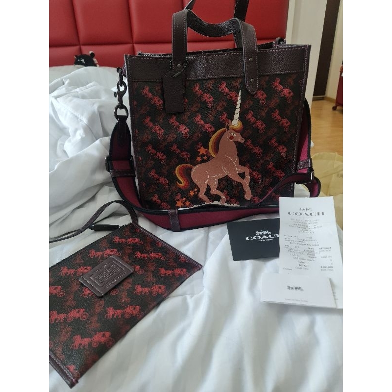 Coach Field Tote Butik Limited Edition Unicorn