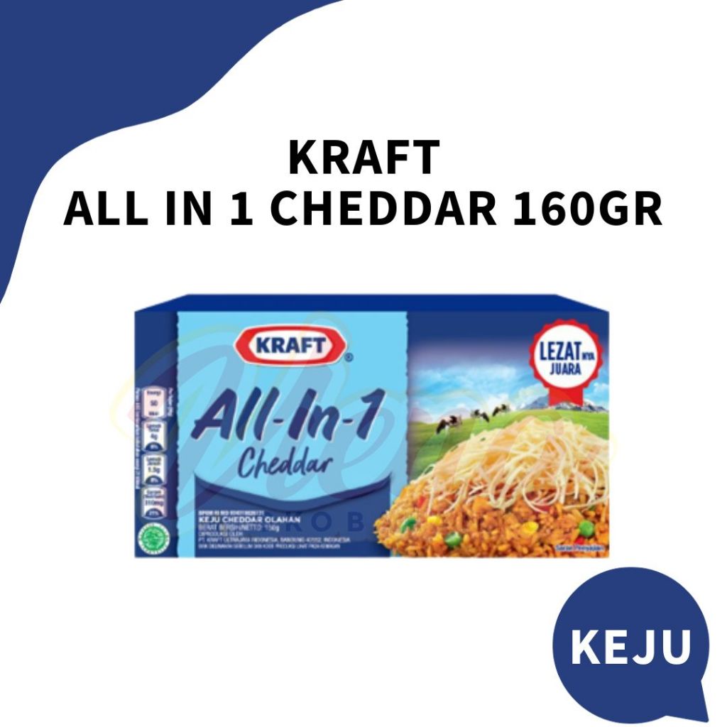 

Kraft Keju ALL IN 1 Cheddar 150gr