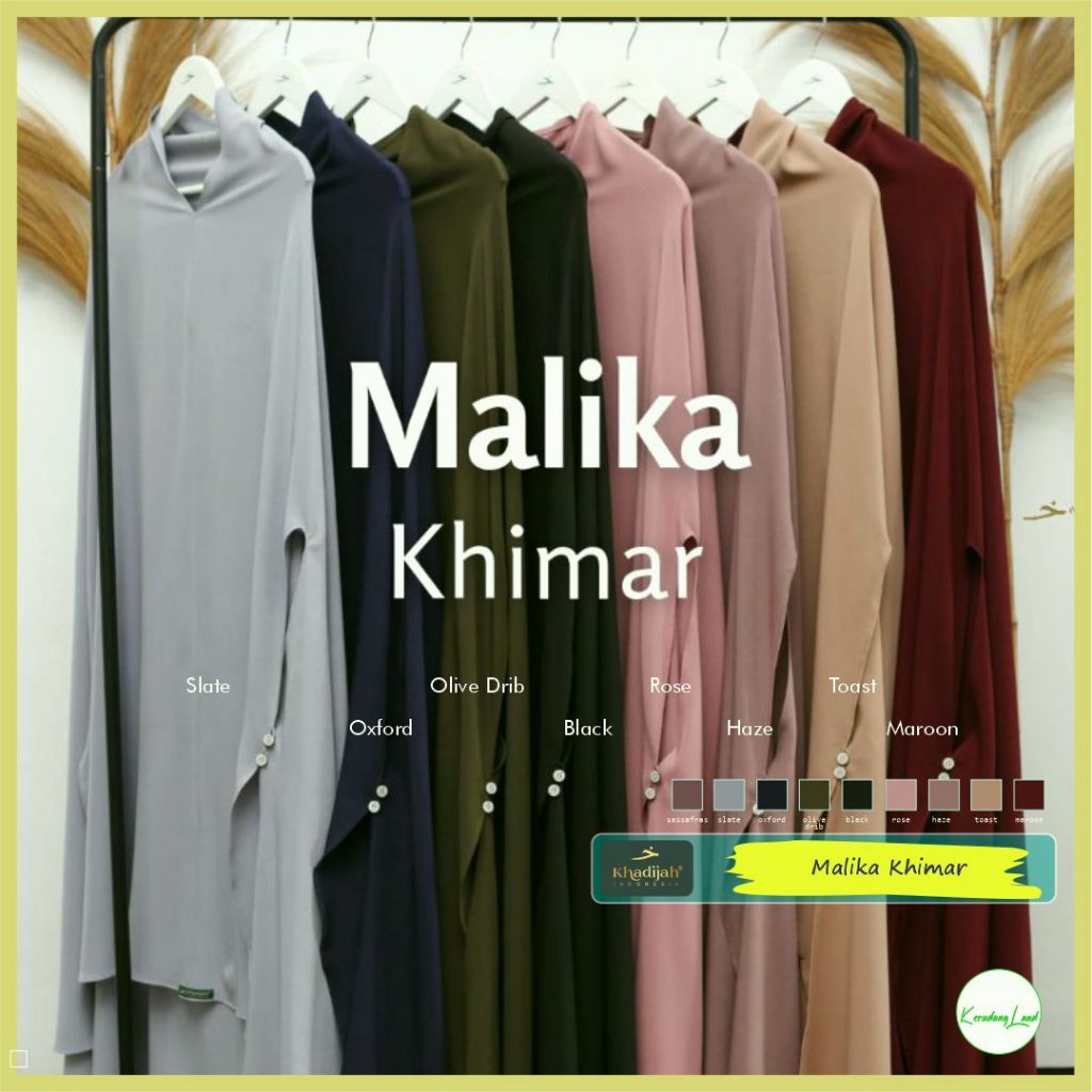 Khimar Malika Kerudung Hijab Niqab Cadar Syari Khadijah Indonesia