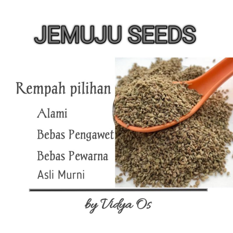 

Biji Rempah Jemuju / Lemuju / Omam / Omo /Ajwain / Caroom 50 gr