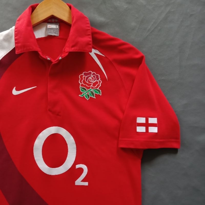 Poloshirt Rugby Union England 2002 2003 Nike