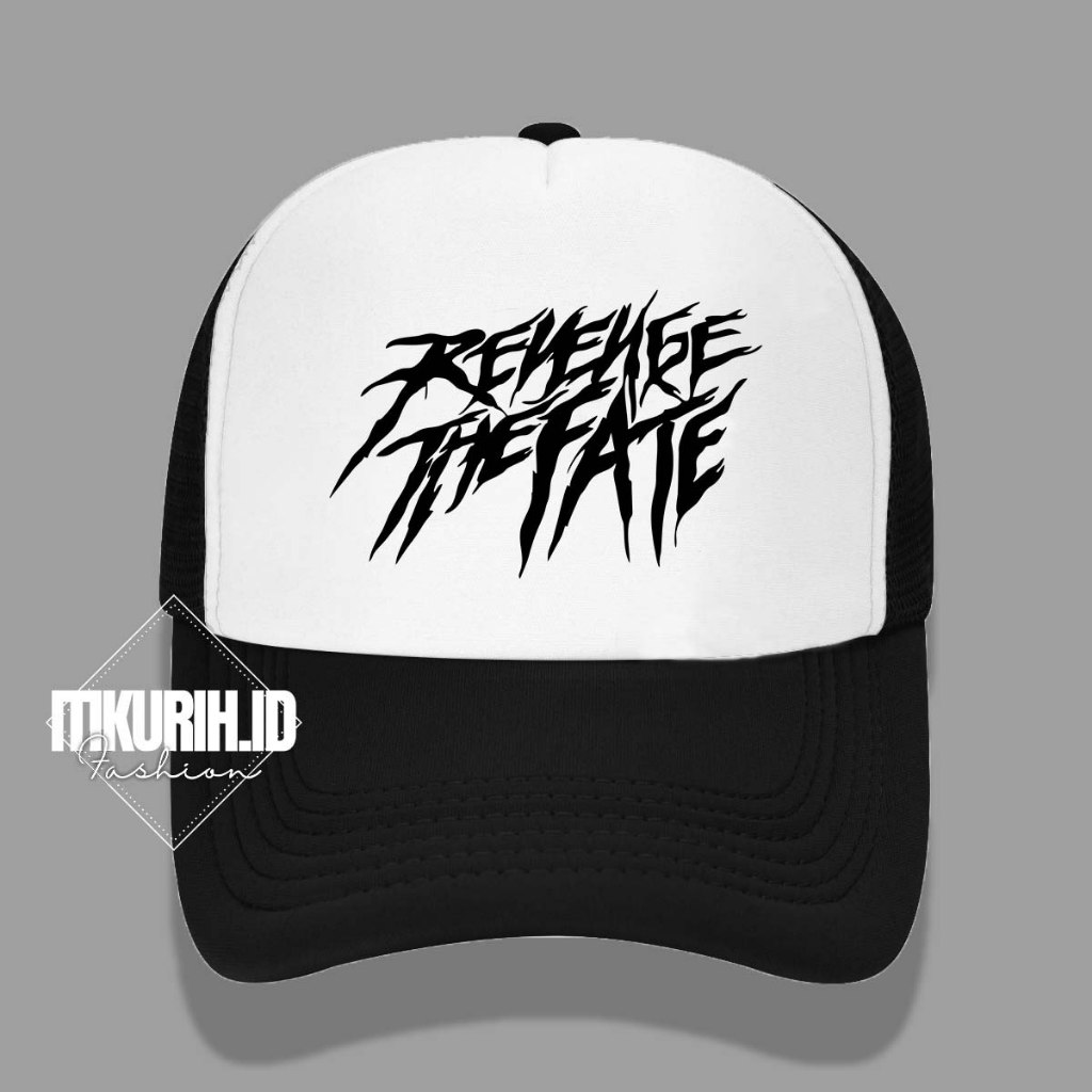 Topi Jaring Topi Jala Trucker Distro Sablon REVENGE THE FATE Topi Premium Snapback