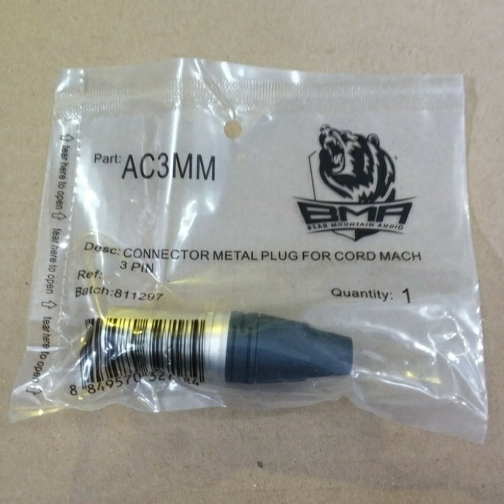 JACK CANON XLR MALE  - BMA ORIGINAL