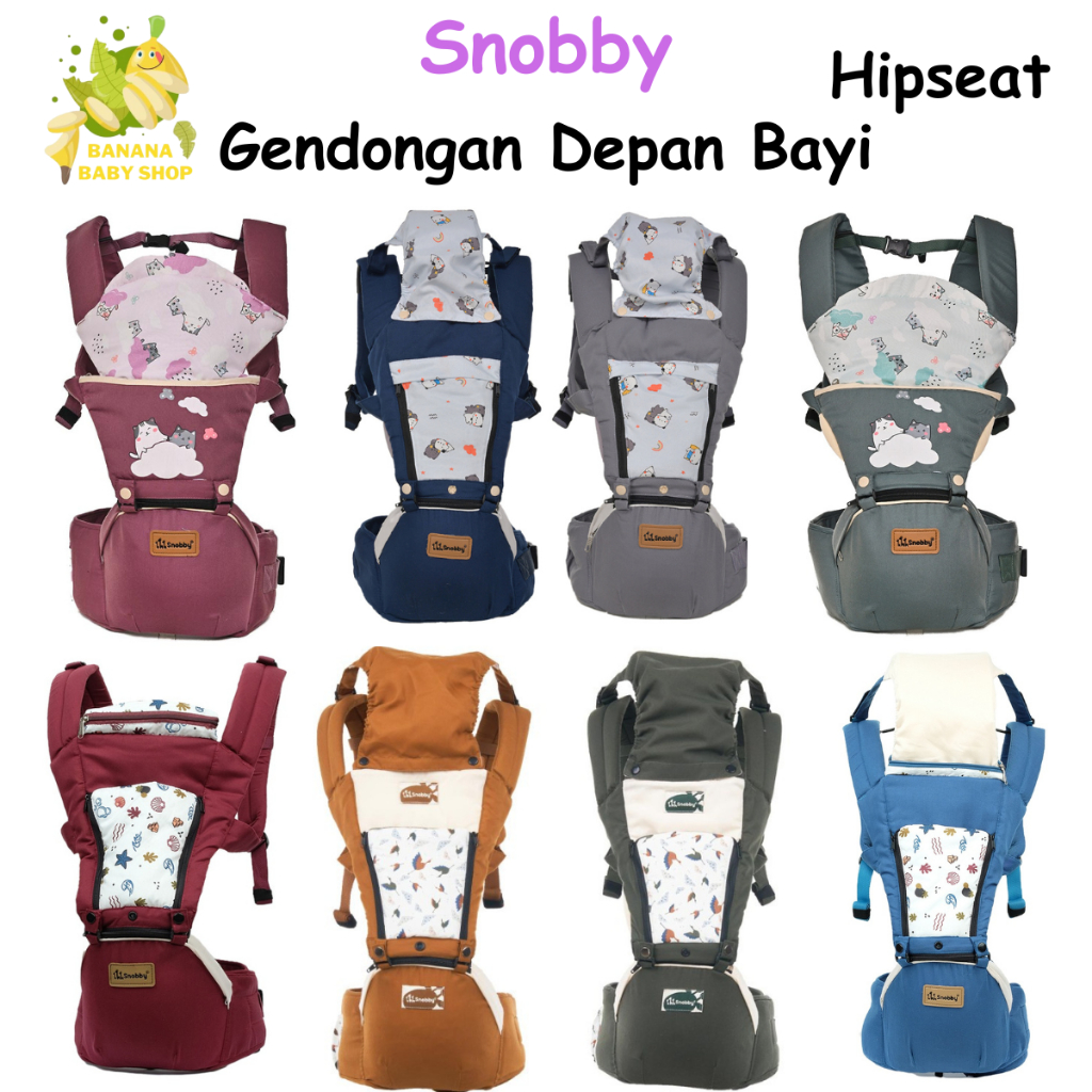 Snobby Gendongan Depan Hipseat Bayi dan Anak Bearly/Beach/Mayka/Swan Series
