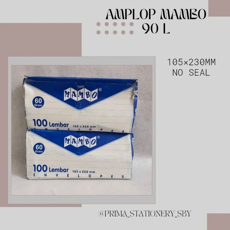 

Amplop Putih Mambo 90 L 105 X 230 mm Non Seal