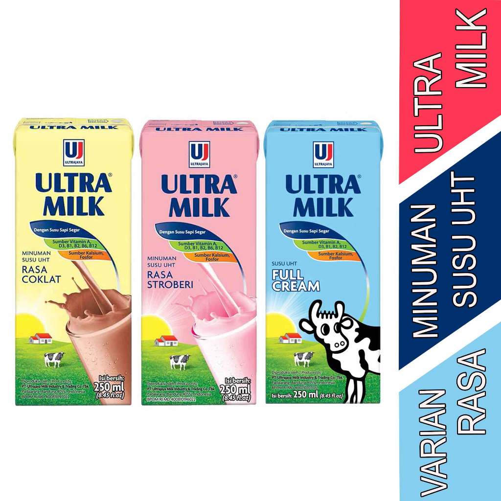 

Susu Ultra Varian Rasa - Ultra Milk - Susu UHT - 250ml