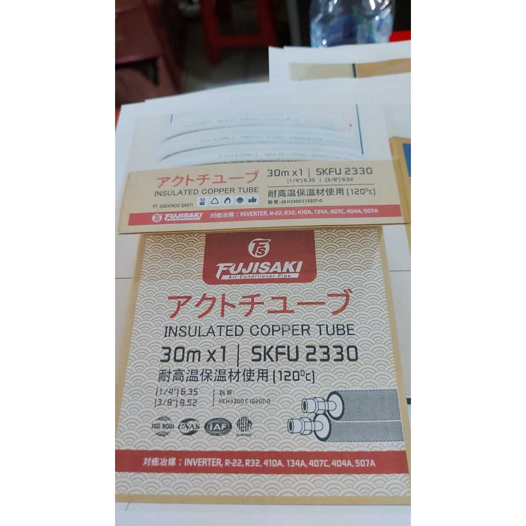 Pipa AC MerEk FujiSAKI 1/4 + 3/8 1/2PK S/D 1PK