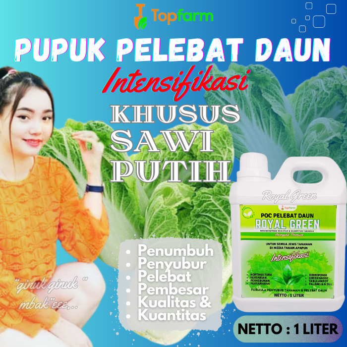 Pupuk Daun Untuk Sawi Putih / Pupuk Sawi Putih / Pupuk Pembesar Sawi Putih / Pupuk Cair Untuk Sayura