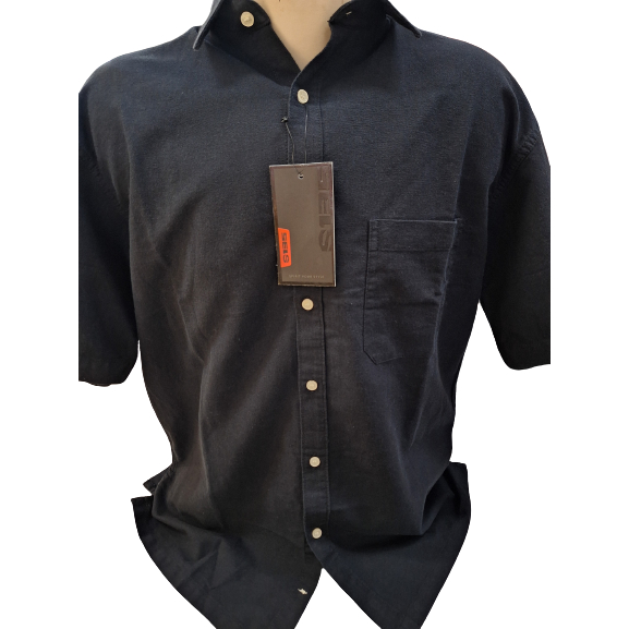 S135 Kemeja Pria Bahan Linen Cutting Reguler