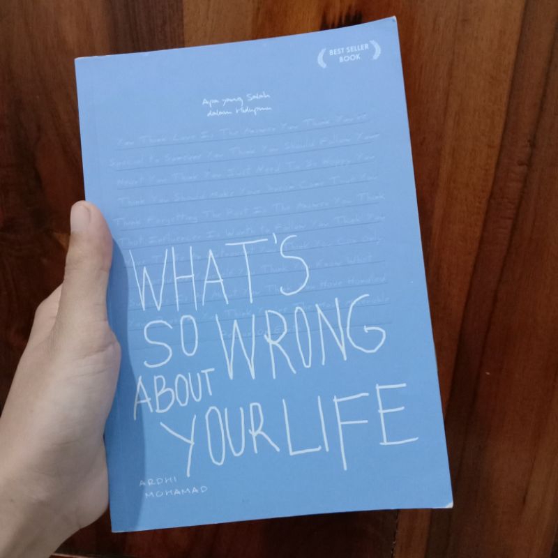 

buku what's so wrong about your life ardi moh original murah koleksi pribadi