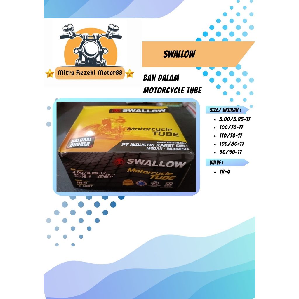 Ban Dalam Motor Swallow 3.00/3.25-17