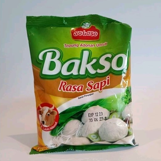 

SOBASO Tepung Adonan Bakso rasa Sapi 250gr