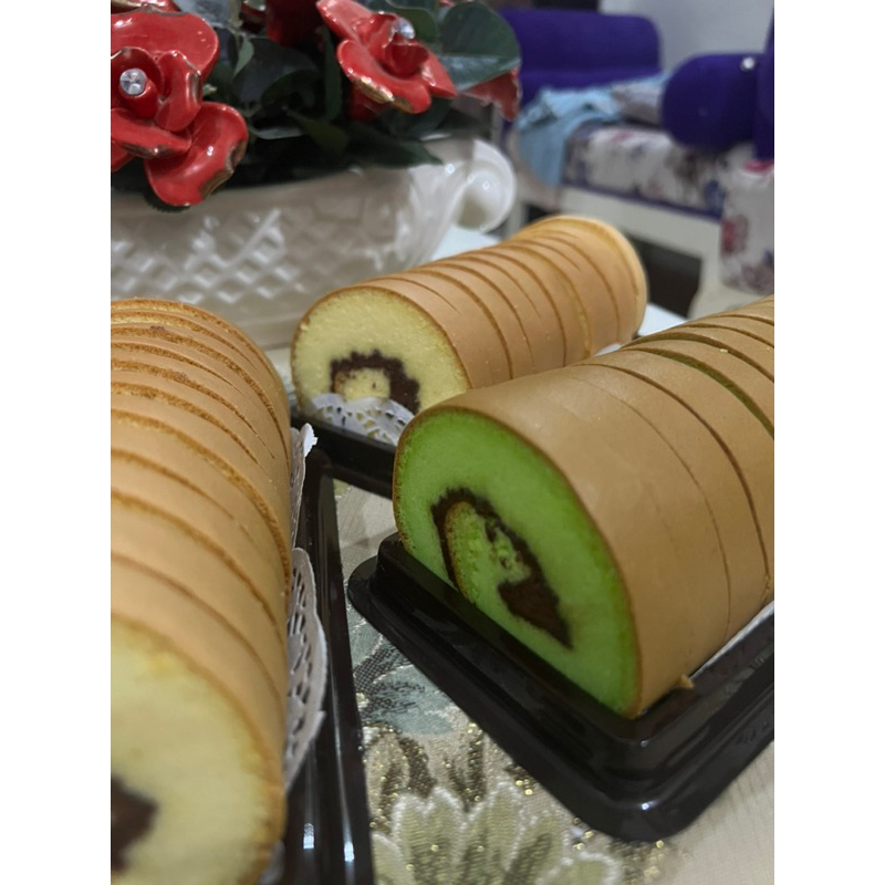 

bolu gulung ovomaltine / nutella