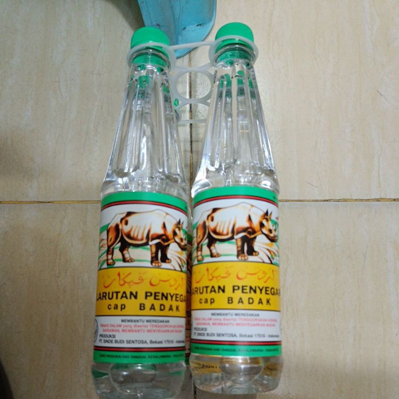 larutan cap badak botol besar.