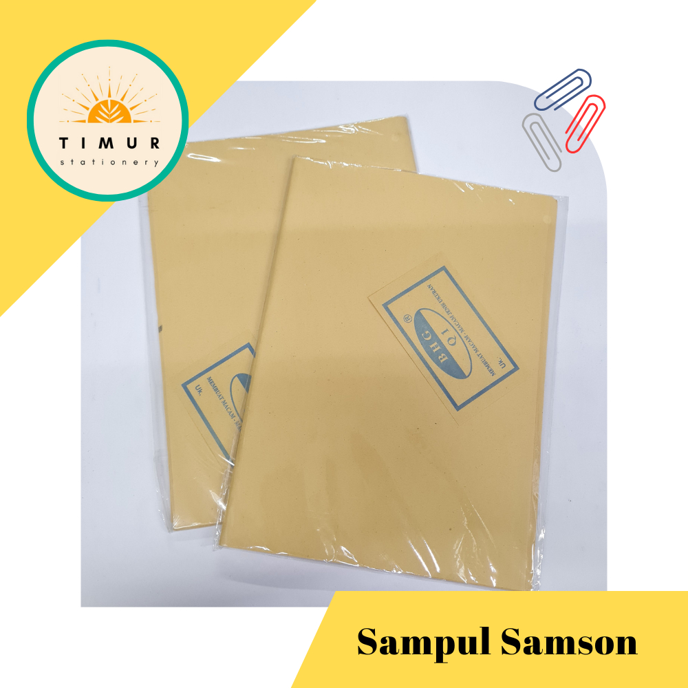 

Sampul Buku Samson Coklat Boxy / Kwarto TEBAL per Pak