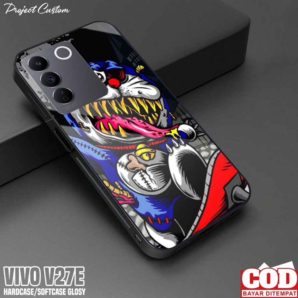 Case VIVO V27E - Casing Hp VIVO V27E Terbaru ( MASK ) Silikon VIVO V27E - Softcase Glass VIVO V27E -