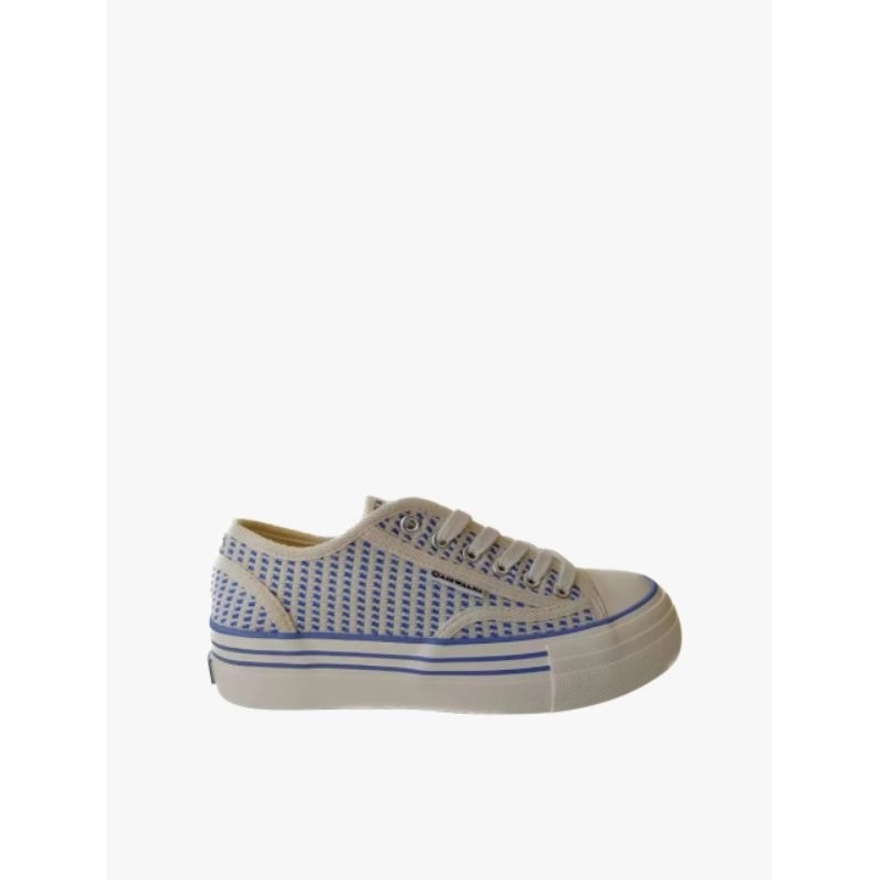 Sepatu Airwalk Aimee Sneakers Casual Kets Sneaker Kasual Wanita Cewek Original Putih Biru