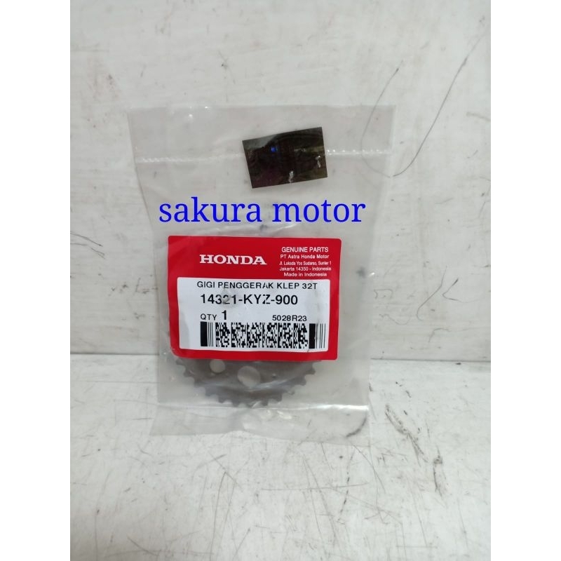 GIGI SENTRIK SUPRA X 125 HELM IN/SUPRA X 125 FI 2014 ORIGINAL HONDA 14321-KYZ-900