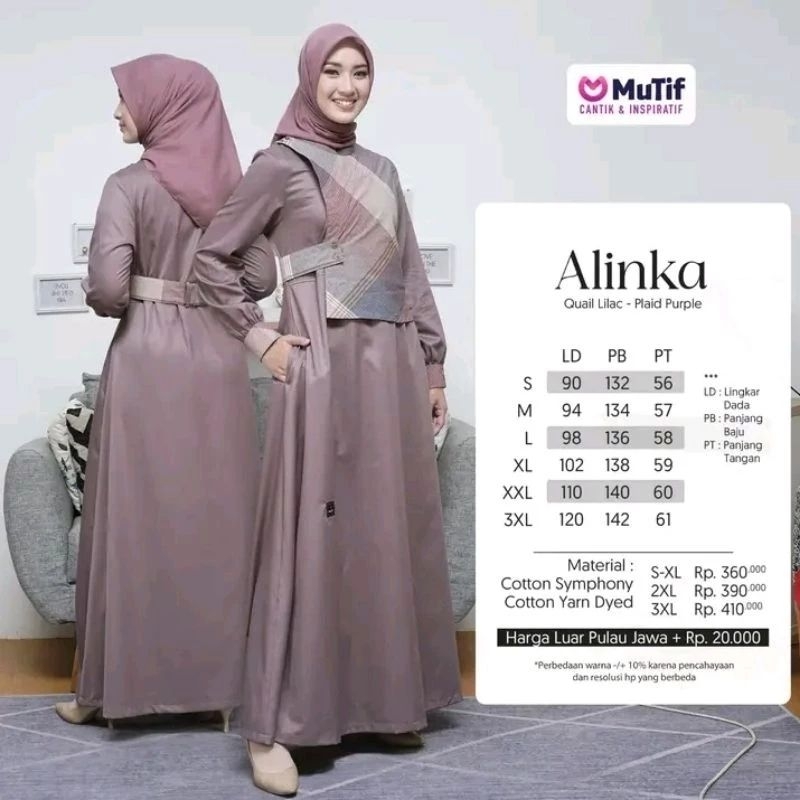 BAJU GAMIS ALINKA MUTIF