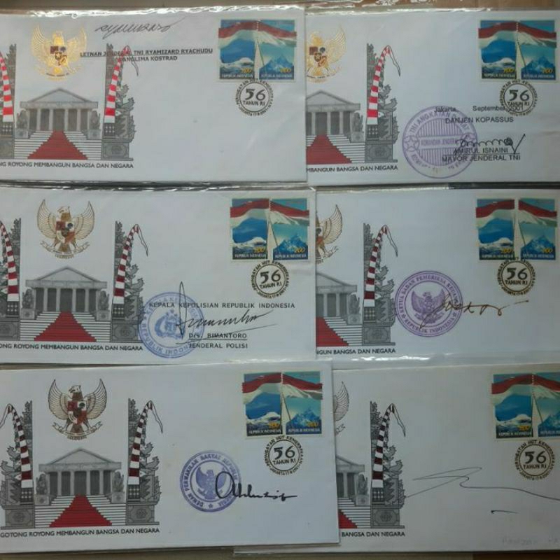 

Perangko prangko SHP tanda tangan Wakil Predisen, Ketua DPR dan pejabat Indonesia