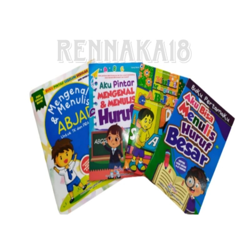 

buku menebalkan huruf abjad/ buku belajar menulis huruf