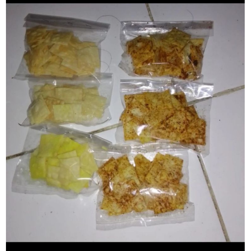 

keripik pangsit mini kemasan gurih/gratis ongkir/bisa cod