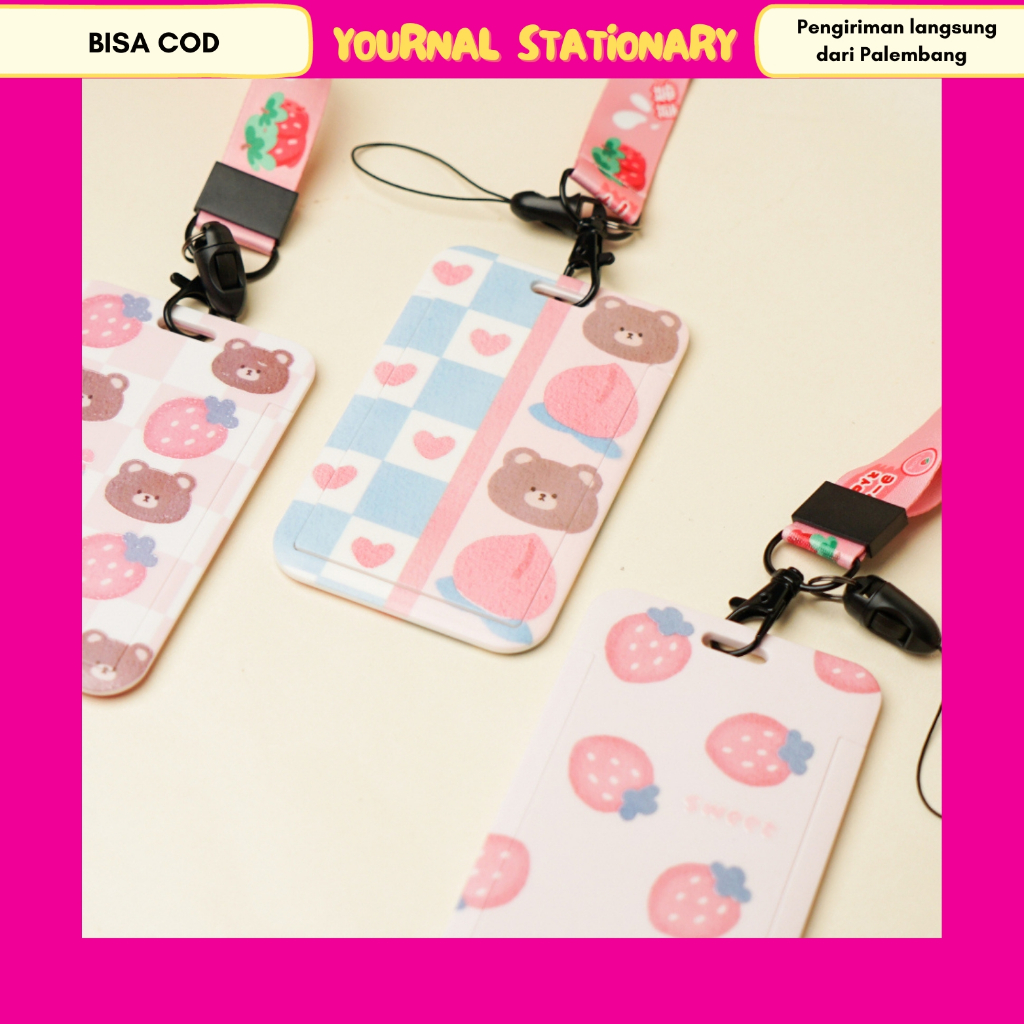 

ID Card Flashee Gantungan Tempat Kartu Motif Kawaii Akses MRT Busway E-Money ID Card Tempat Kartu Kantor